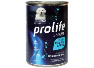 PROLIFE CANE SMART PUPPY MEDIUM&LARGE POLLO & RISO LATTINA 400 GR