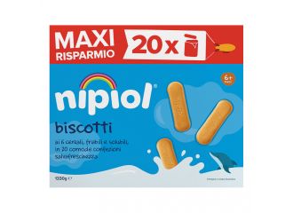 Nipiol biscotti 6 cereali special pack 20 confezioni da 66,5 g