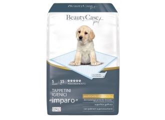 Beautycase pet tappetini imparo 5 zampine 60x40 cm busta 15 pezzi