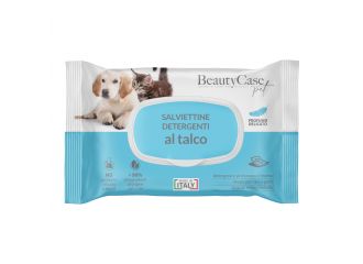 Beautycase pet salviettine detergenti al talco flow pack 40 pezzi