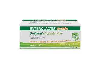 Enterolactis Bevibile Integratore Fermenti Lattici Vivi 12 Flaconcini 10 ml