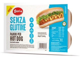 Doria panini per hot dog hb 2 pezzi da 75 g