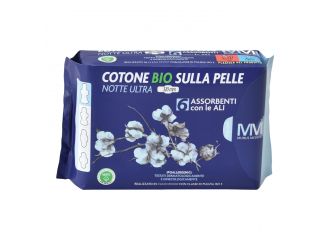 Munus medical assorbente notte ultra con ali cotone bio sulla pelle 320 mm 6 pezzi