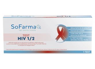 Sofarmapiu' test autodiagnostico hiv 1/2