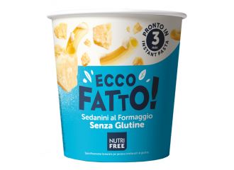 Nutrifree ecco fatto sedanini al formaggio 70 g