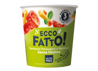 Nutrifree ecco fatto sedanini pomodoro e basilico 70 g