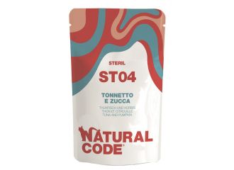 Natural code steril 04 tonnetto e zucca umido gatto busta 70 g