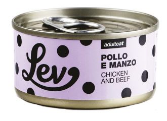 Lev pollo manzo lattina 70 g