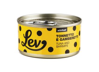 LEV GATTO LATTINA IN ACQUA DI COTTURA ADULTO TONNETTO & GAMBERETTI 70 GR