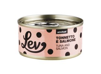 LEV GATTO LATTINA IN ACQUA DI COTTURA ADULTO TONNETTO & SALMONE 70 GR