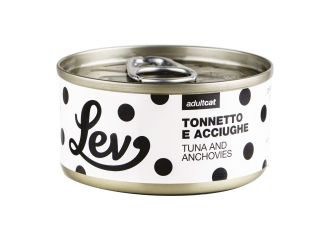 LEV GATTO LATTINA IN ACQUA DI COTTURA ADULTO TONNETTO & ACCIUGHE 70 GR