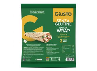 Giusto senza glutine wrap con avena 3 pezzi da 60 g