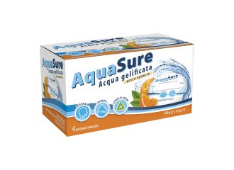 Aquasure acqua gelificata arancia edulcorata multipack 4 pezzi da 125 g