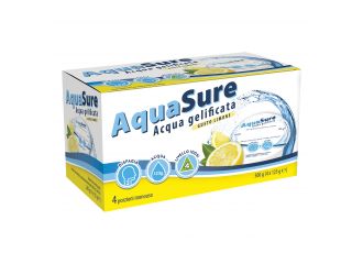 Aquasure acqua gelificata limone edulcorata multipack 4 pezzi da 125 g