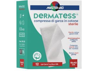 Garza idrofila dermatess cotone 18x40 12 pezzi