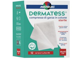 Garza idrofila dermatess cotone 36x40 12 pezzi