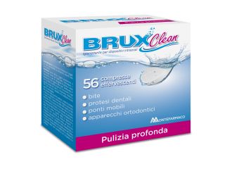 Brux Clean Igienizzante per Dispositivi Intraorali 56 Compresse Effervescenti