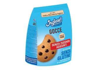 Inglese biscotti gocce di cioccolato senza zuccheri aggiunti 200 g