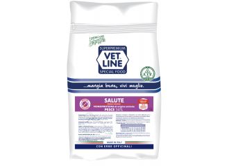 Vet line salute pesce tp alimento secco per cani 800 g