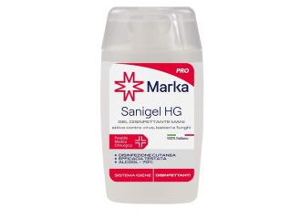 Sistema igiene marka sanigel hg gel disinfettante mani alcool 70% 100 ml