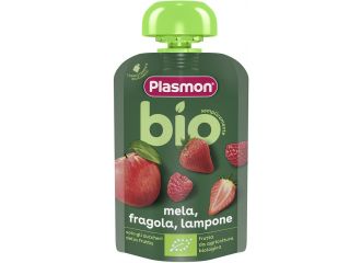 Plasmon mela fragola lampone bio pouches 100 g