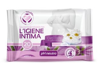 Setablu salviette intime 20 pezzi con camomilla