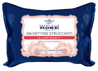 Acqua alle rose salviettine struccanti illuminanti 20 pz