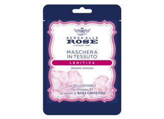 Acqua alle rose maschera viso in tessuto lenitiva