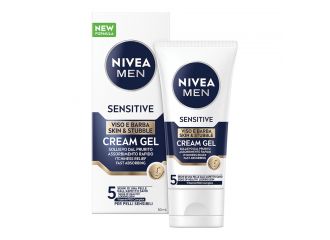 Nivea men sensitive cream gel viso & barba 50 ml