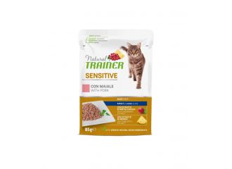 TRAINER GATTO NATURAL SENSITIVE MAIALE 85 GR