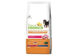 TRAINER CANE NATURAL SENSITIVE ADULTO MEDIUM&MAXI CONIGLIO 12 KG