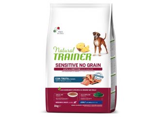 Natural trainer dog sensitive medium/maxi trota 3 kg no grain