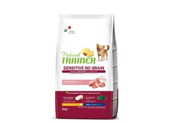 Natural trainer dog sensitive mini maiale 2 kg no grain