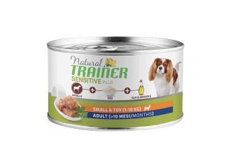 TRAINER CANE NATURAL SENSITIVE PLUS ADULTO MINI CAVALLO & RISO 150 GR