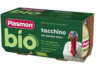 Plasmon bio omogeneizzato tacchino con patate dolci 2 pezzi