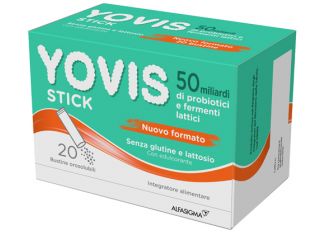 Yovis Stick 50 Miliari Integratore Fermenti Lattici Vivi e Probiotici 20 Stick