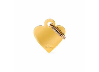 MY FAMILY MEDAGLIETTA SMALL HEART GOLDEN BRASS