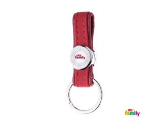 MY FAMILY MEDAGLIETTA RED BILBAO KEYRING WHITE BRONZE