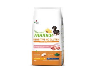 Natural trainer dog small & toy adult maiale 7 kg senza glutine