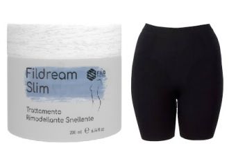 Fildream slim trattamento rimodellante snellente kit s/m 1 crema 200 ml + 1 pantaloncino s/m