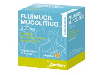 Fluimucil mucolitico 30 bustine 200mg senza zucchero