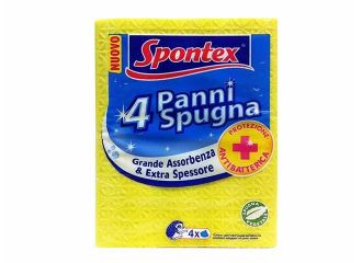 SPONTEX PANNOSPUGNA 4PEZZI  CLASSIC