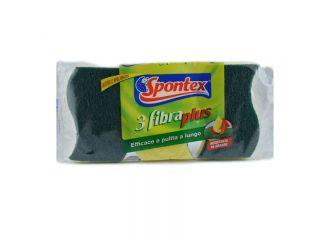 SPONTEX SPUGNA+RETINA FIBRA PLUS 3PEZZI