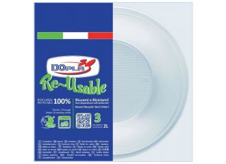 DOPLA INSALATIERE 2LT X 3PEZZI  RIUTILIZZAB