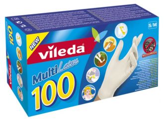 GUANTI VILEDA LATTICE 100PEZZI  MEDI/GRANDI