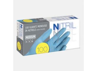 GUANTI TULIP IN NITRILE BLU 100PEZZI  GRANDI