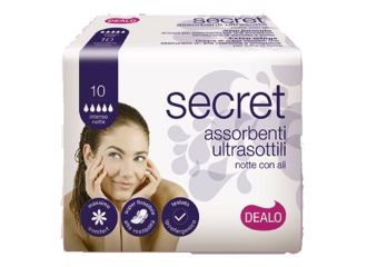 DEALO SECRET ASS ULTRA 10PEZZI  C/ALI NOTTE