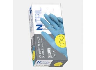 GUANTI TULIP IN NITRILE BLU 100PEZZI  XL