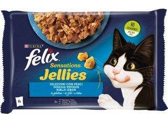 FELIX SENSAT GATTO 4X85GR SALMONE/TROTA