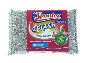 SPONTEX SPUGNA FLASH 2PEZZI  FIBRA DELICATA